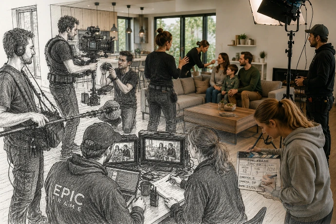 Epic Frame begeleidt je doorheen het hele productieproces, teer steeds op hun expertise
